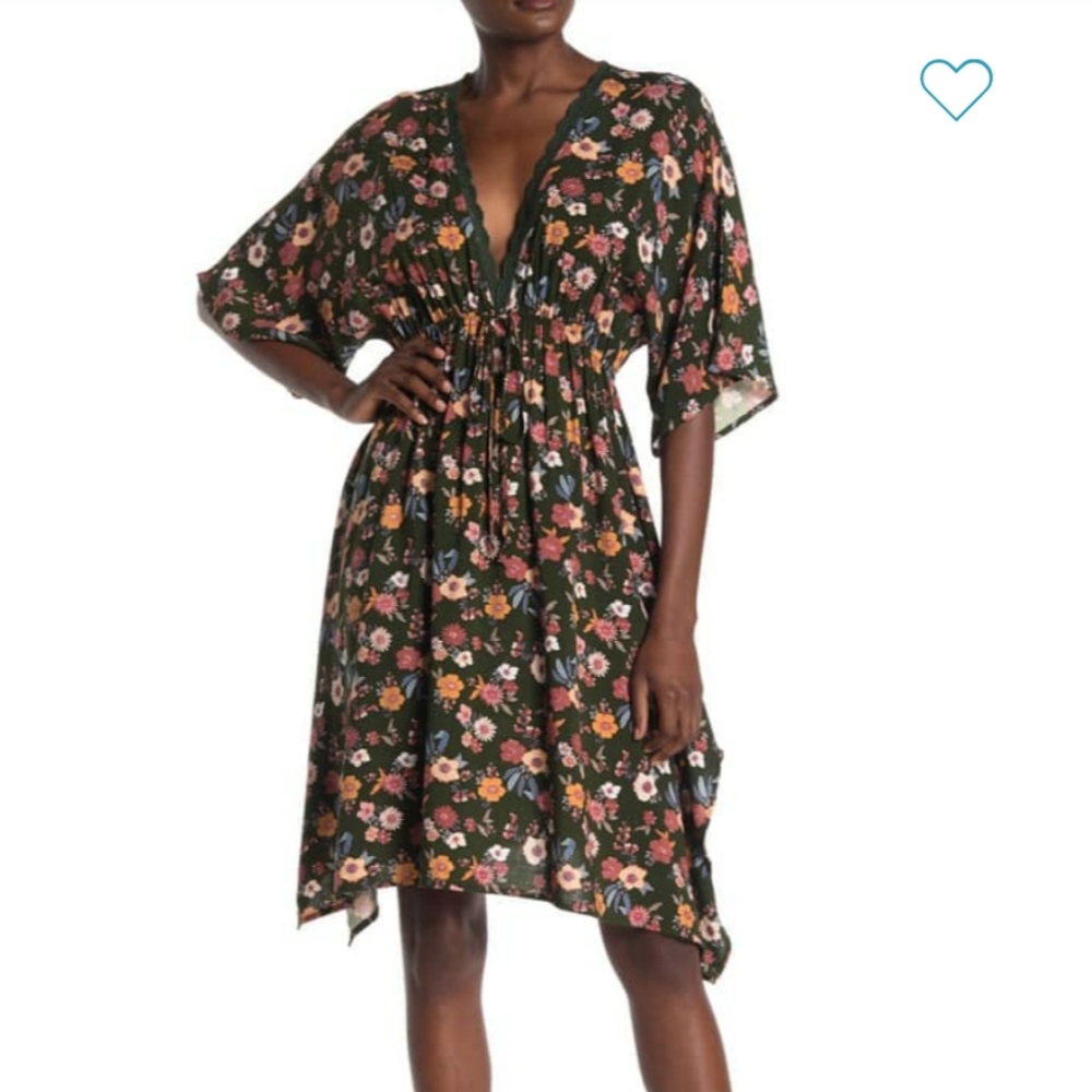 NWT LunaChix Dolman Floral Midi Dress